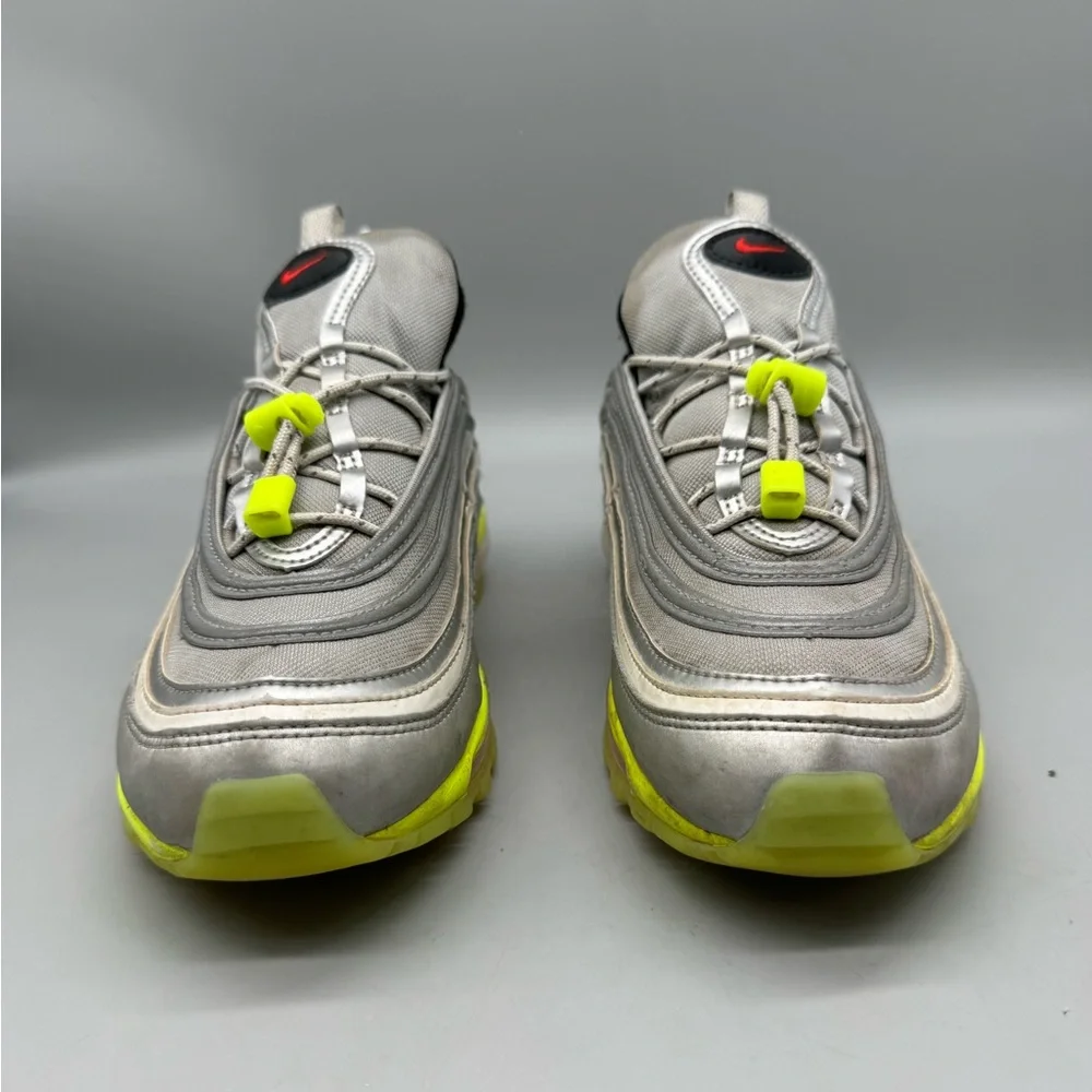 Nike Air Max 97 RFT Low Silver Volt Size 6.5Y GS Walking Shoes